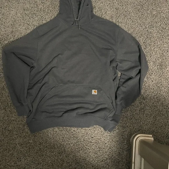 Carhartt Dark Gray Hooded Sweatshirt - Picture 2 of 4